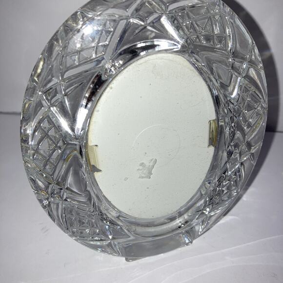 VINTAGE OVAL CRYSTAL PHOTO FRAME 6" (p3) - Picture 1 of 3